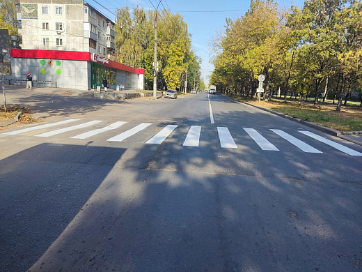 В Иванове планируют нанести еще тысячу кв. м разметки на переходах